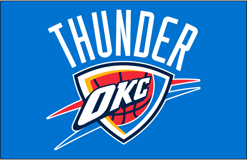 Oklahoma City Thunder 2008-Pres Primary Dark Logo t shirts iron on transfers v2